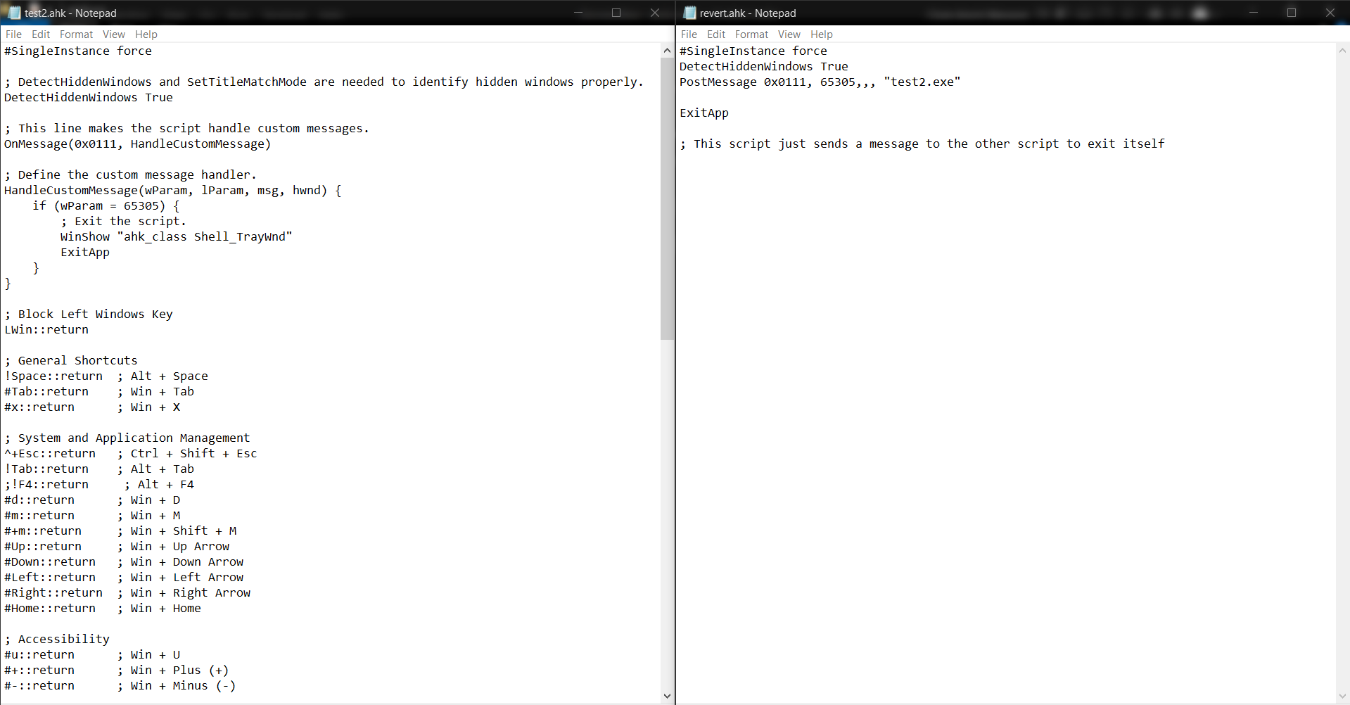 AutoHotkey blocking script (looks LLM-generated...)